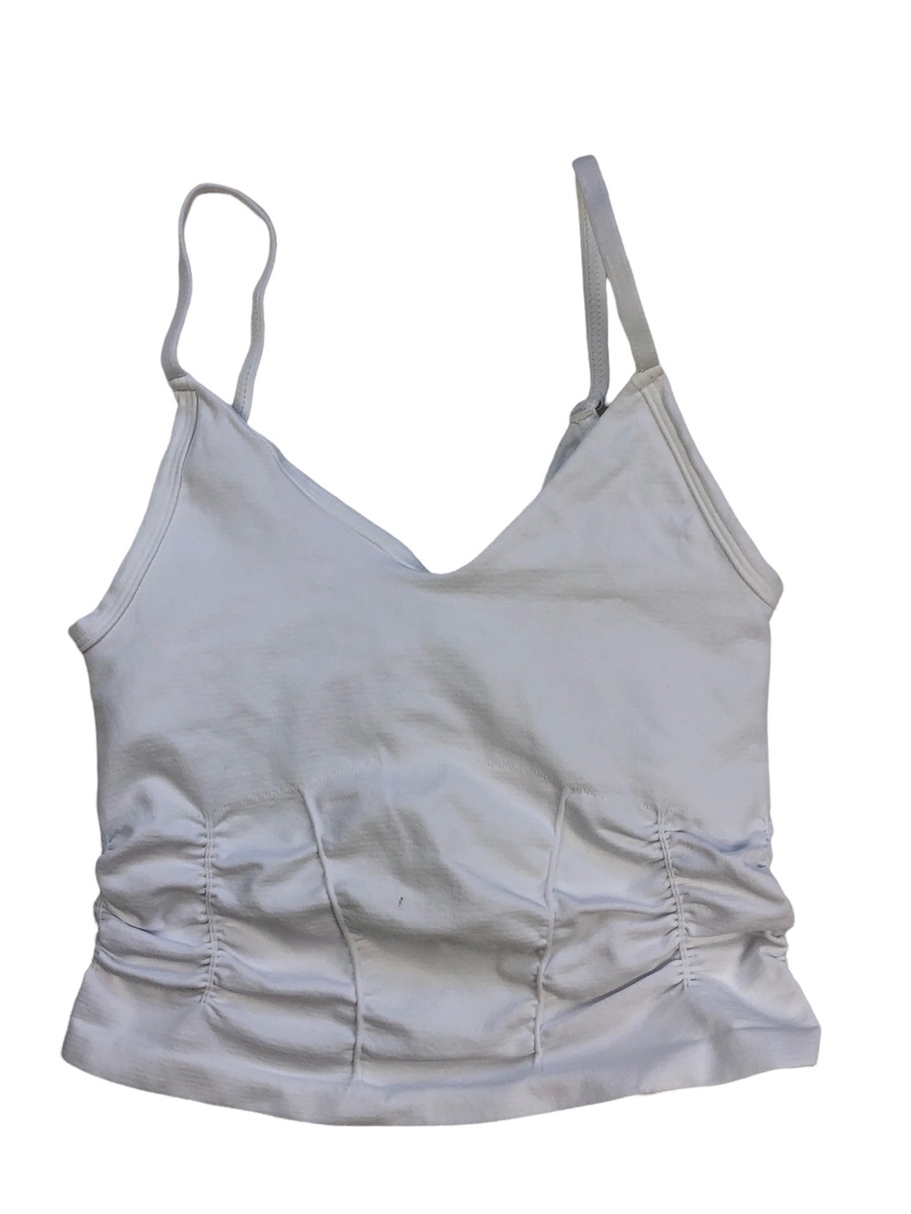 NWOT Free People Good Karma Ruched Crop Tank XS/S
